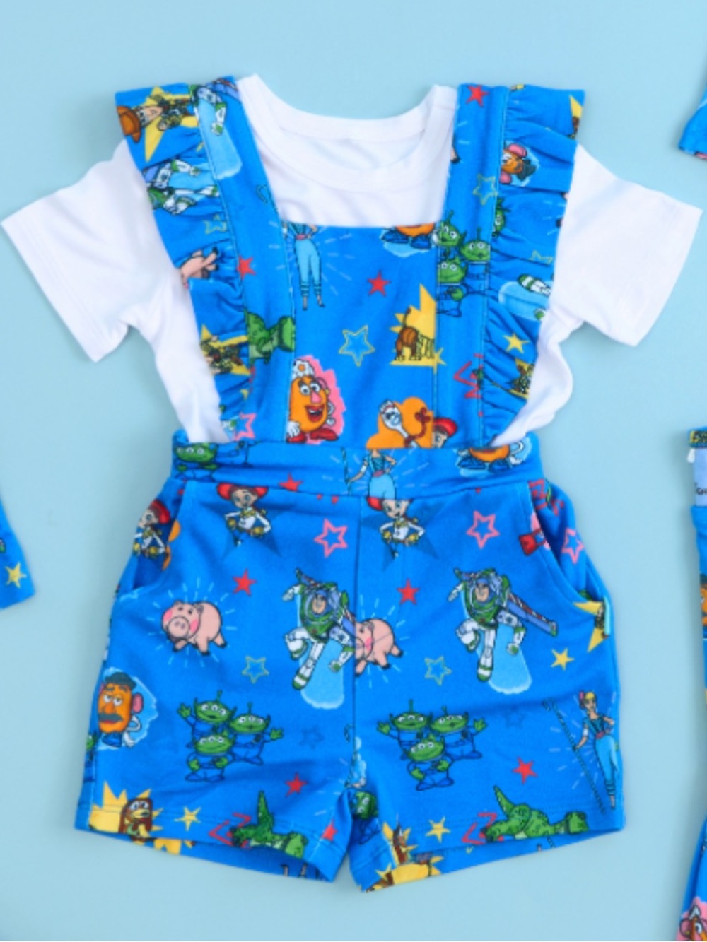 Posh Peanut x Toy Story Short Overalls